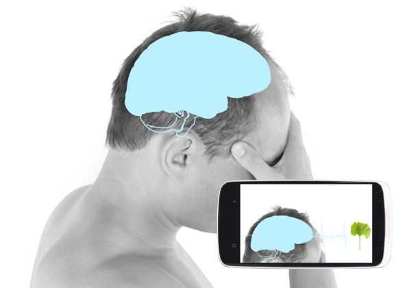האם הסמארטפון פועל על המוח שלנו ומסייע לטיפול בדיכאון? צילום אילוסטרציה: BigStock