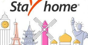הישארו בבית! הלוגו של פיוניר, במסגרת הקמפיין
