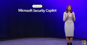 ואסו יאקל, סגנית נשיא תאגידית לענייני אבטחה, תאימות זיהוי וניהול במיקרוסופט, מציגה את Security Copilot.